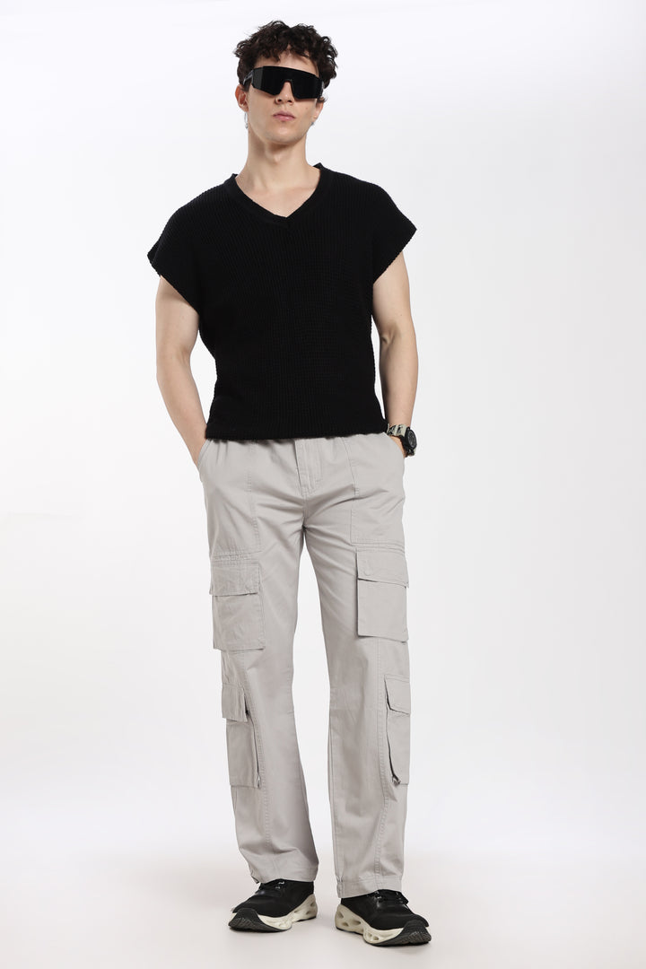 Men's Heritage Snap grey baggy cargo