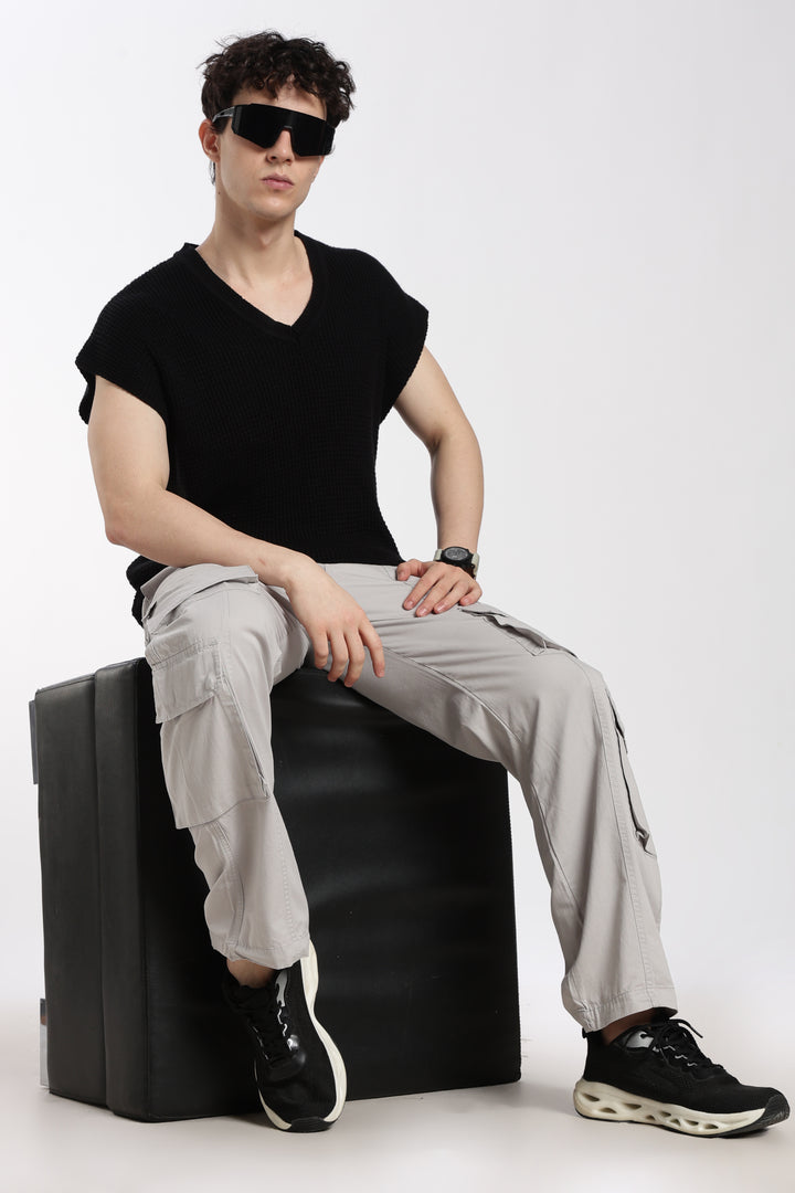Men's Heritage Snap grey baggy cargo