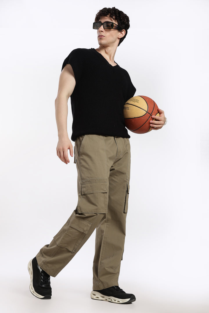 Men's Heritage Snap olive green baggy cargo