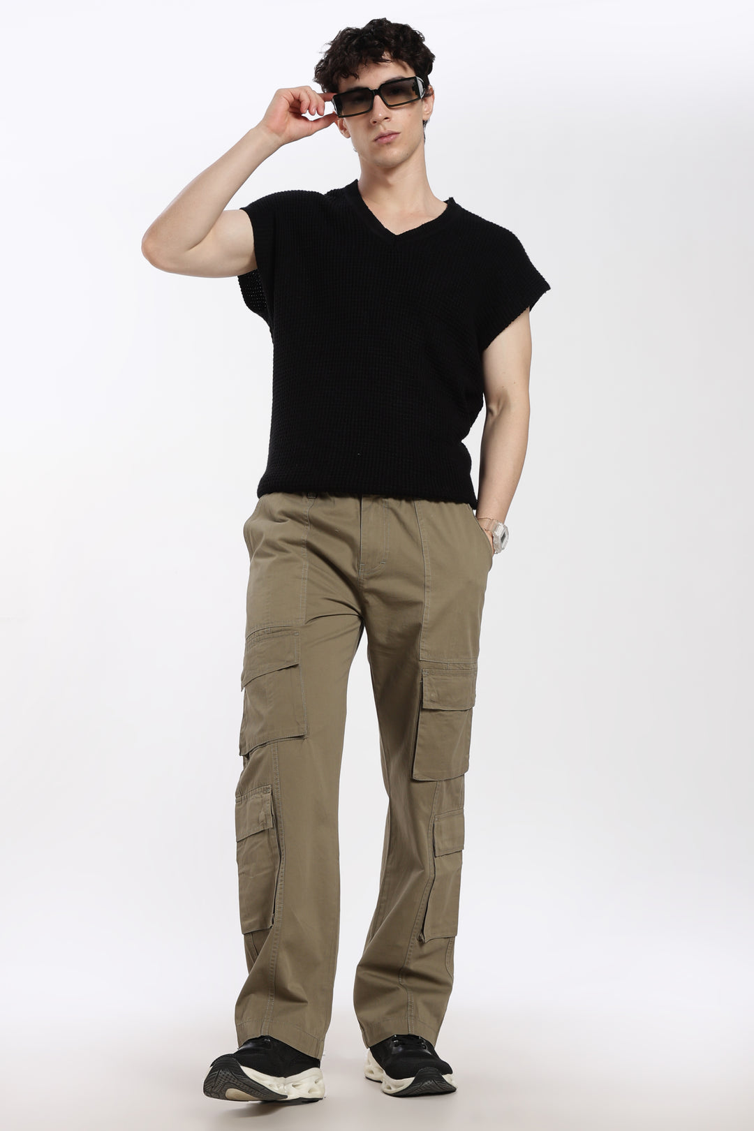 Men's Heritage Snap olive green baggy cargo