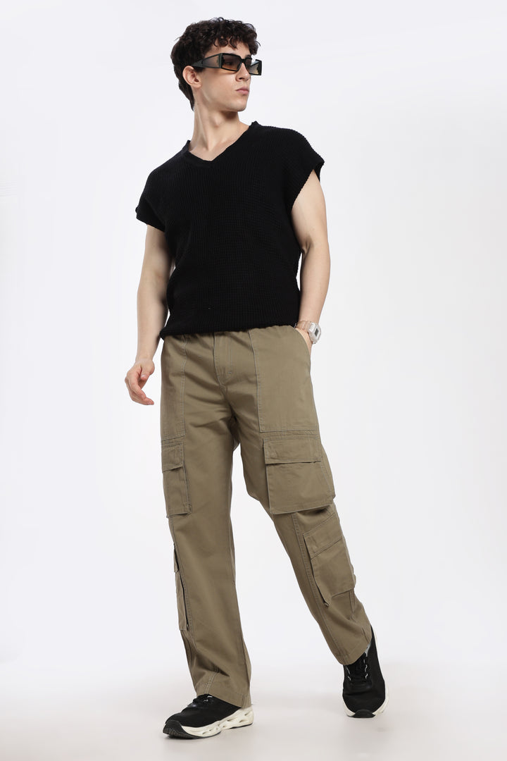Men's Heritage Snap olive green baggy cargo