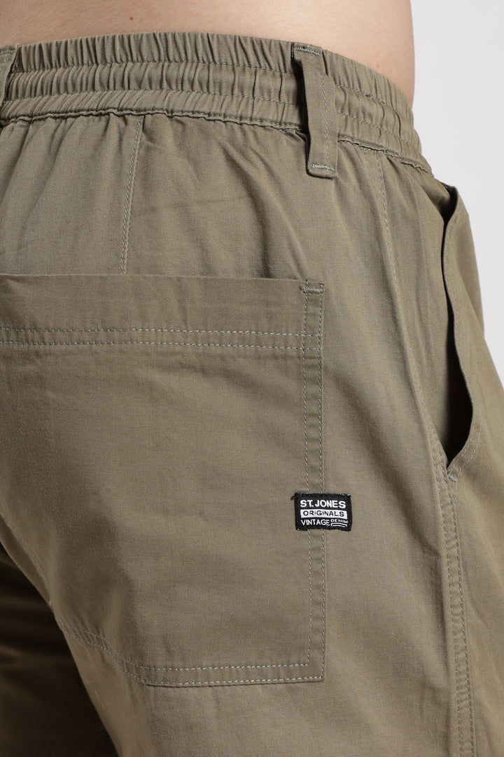 Men's Heritage Snap olive green baggy cargo
