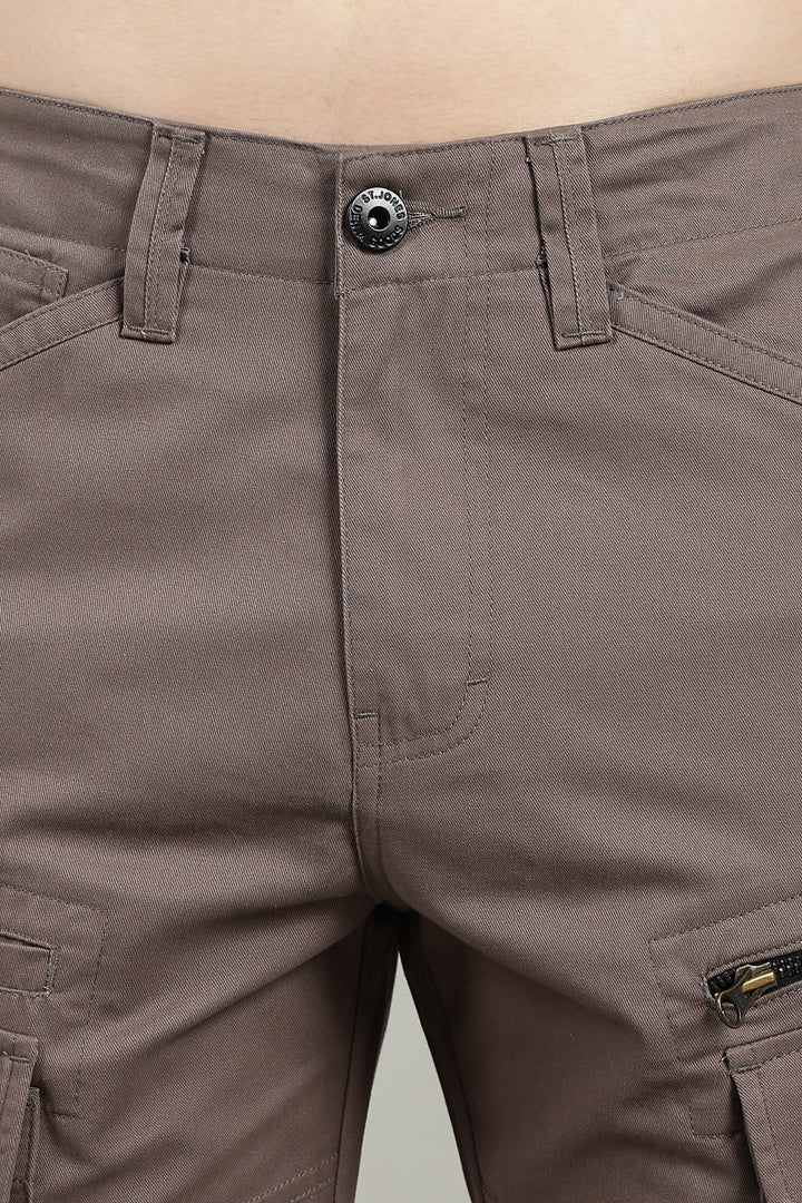 Men’s light brown Multi-Pocket Cargo Pant