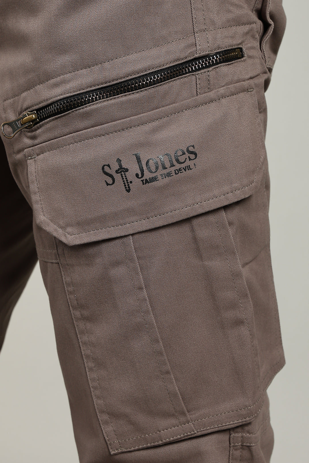 Men’s light brown Multi-Pocket Cargo Pant
