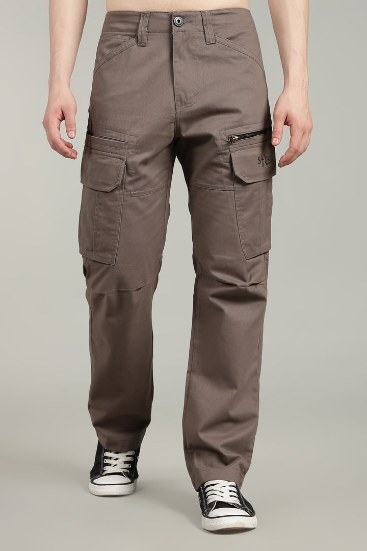Men’s light brown Multi-Pocket Cargo Pant