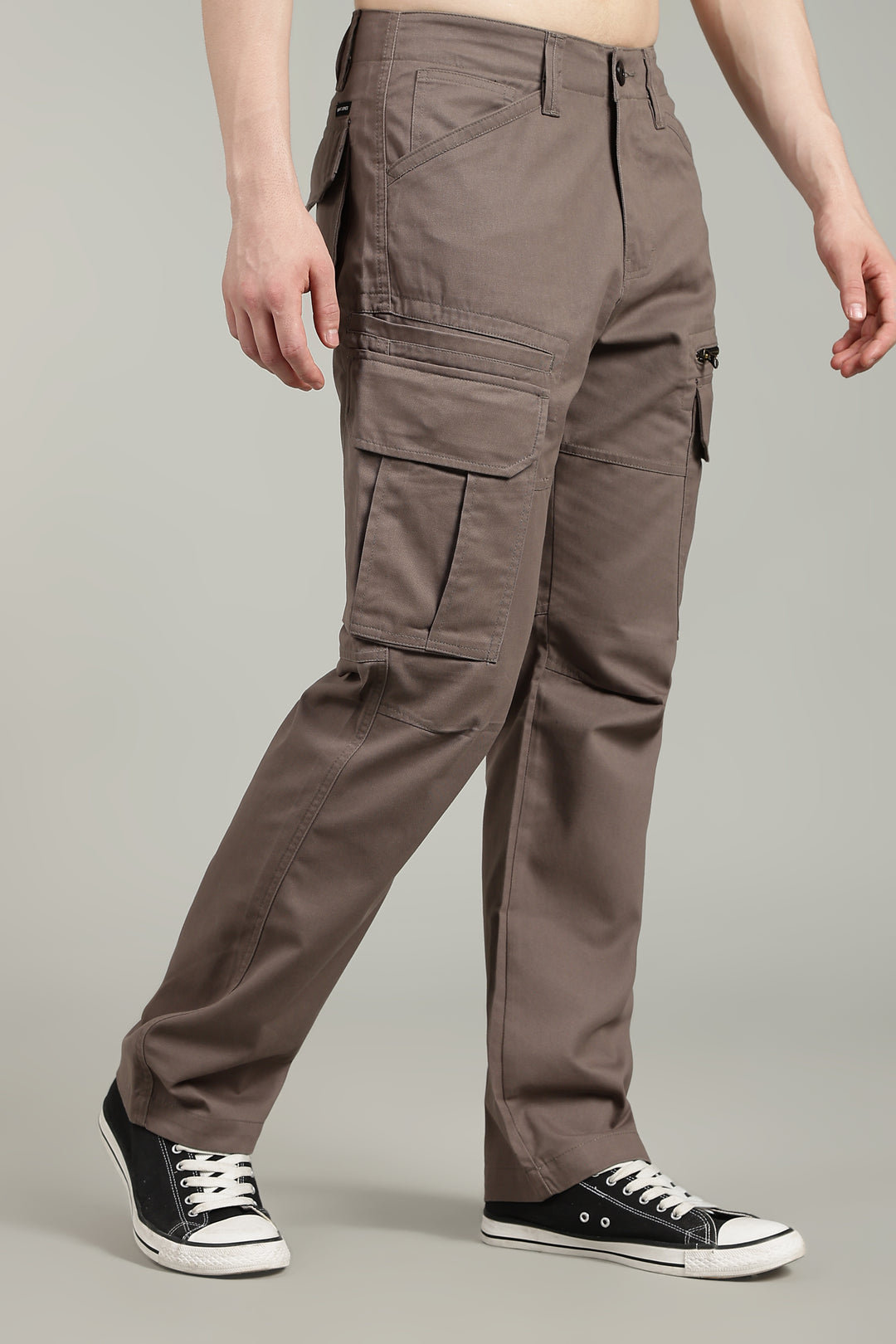Men’s light brown Multi-Pocket Cargo Pant