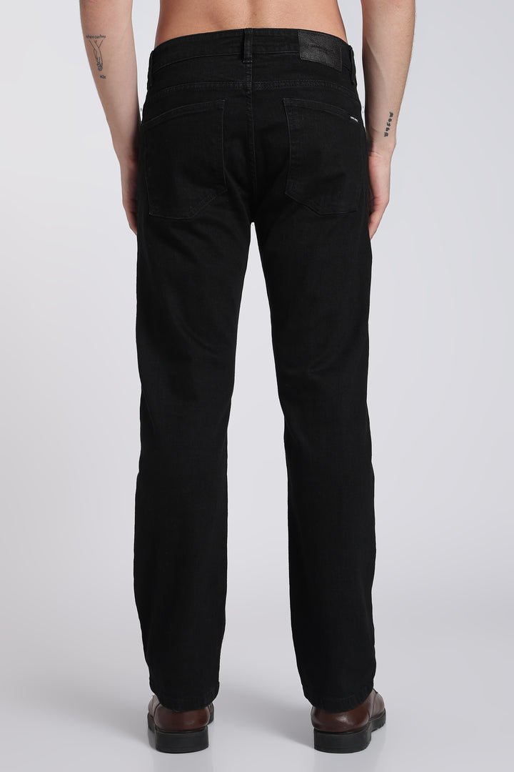Men’s Classic Black Straight Jeans