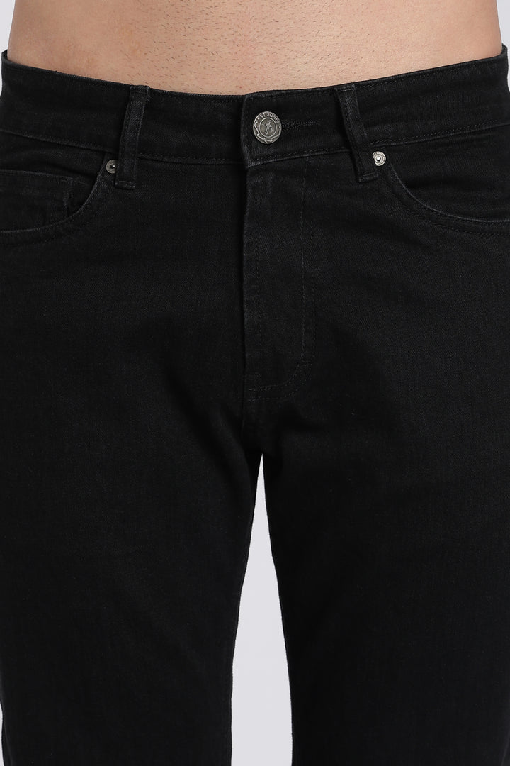 Men’s Classic Black Straight Jeans