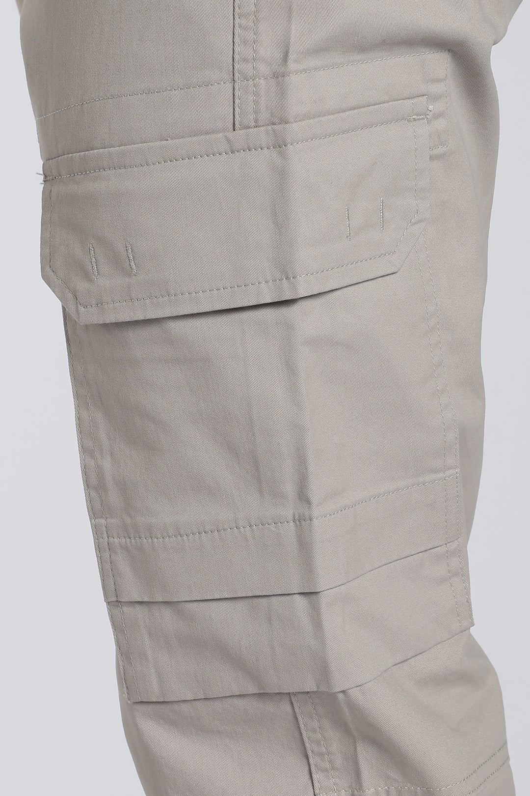 Men's Grey Casual Cargo Pant