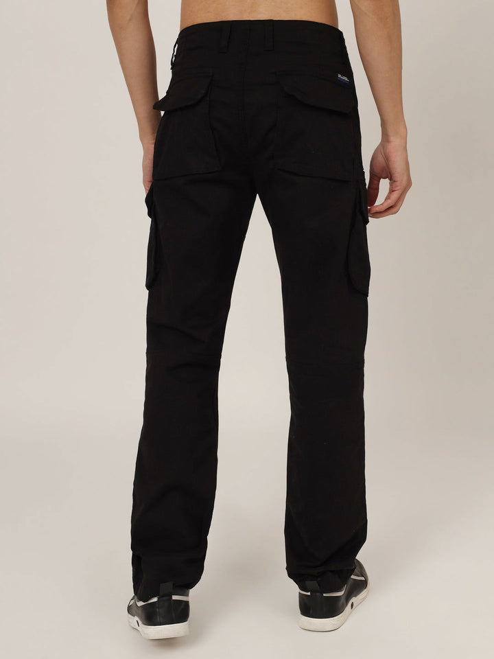 BLACK COTTON CARGO 8-POCKETS - St.Jones