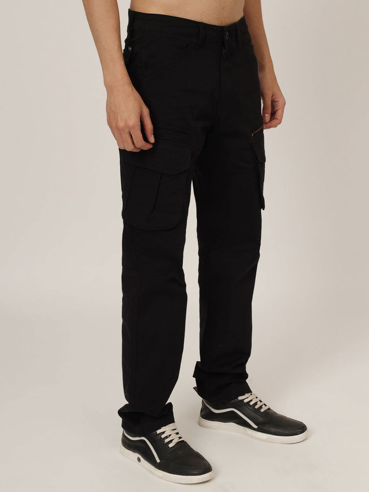 BLACK COTTON CARGO 8-POCKETS - St.Jones