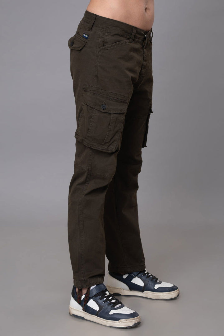 BROWN COTTON CARGO 6 POCKETS - St.Jones