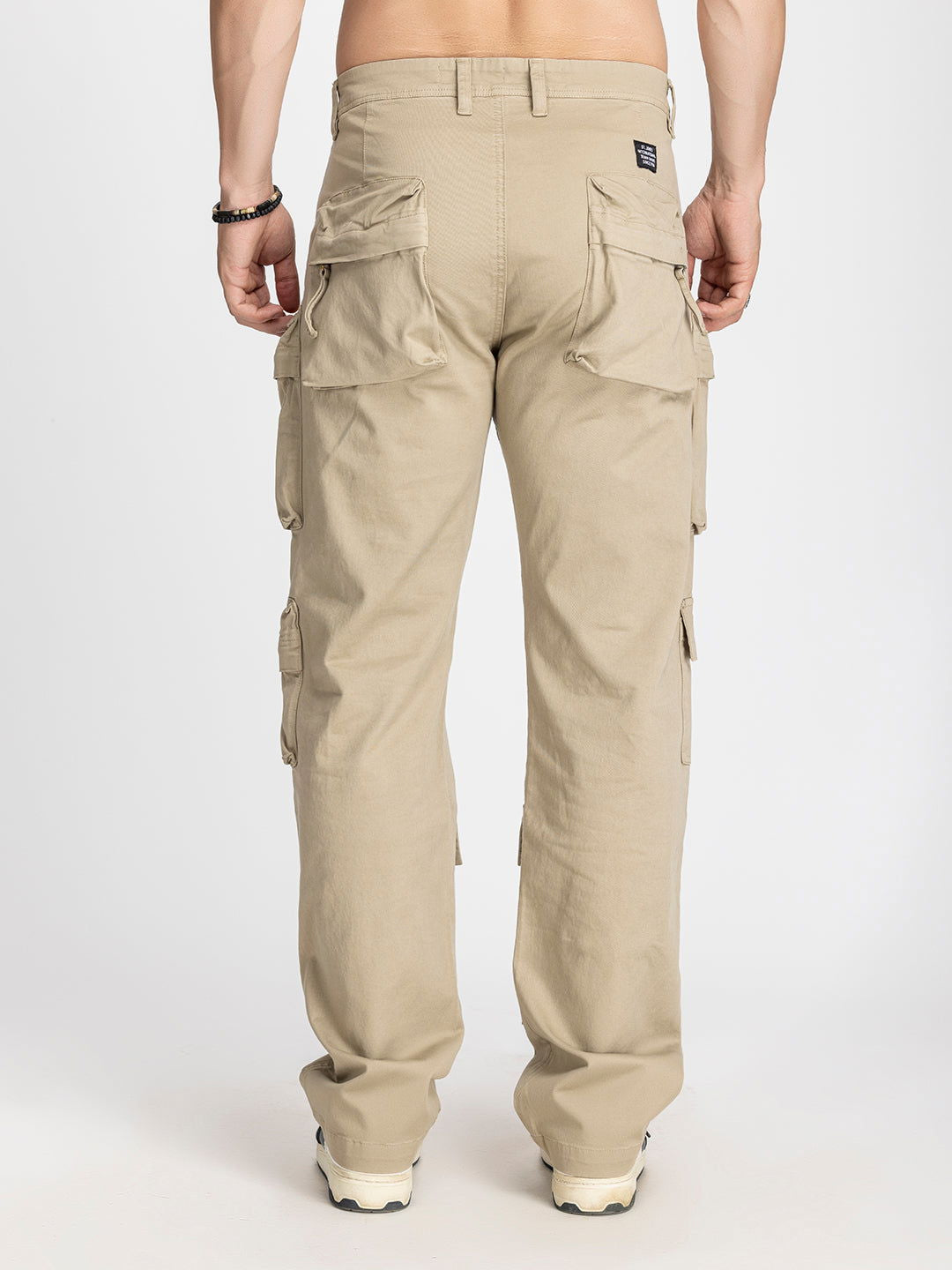 Baggy Utility Pants-10 pockets Beige - St.Jones