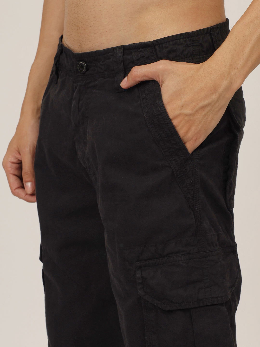 Black adjustable straight cargo - St.Jones