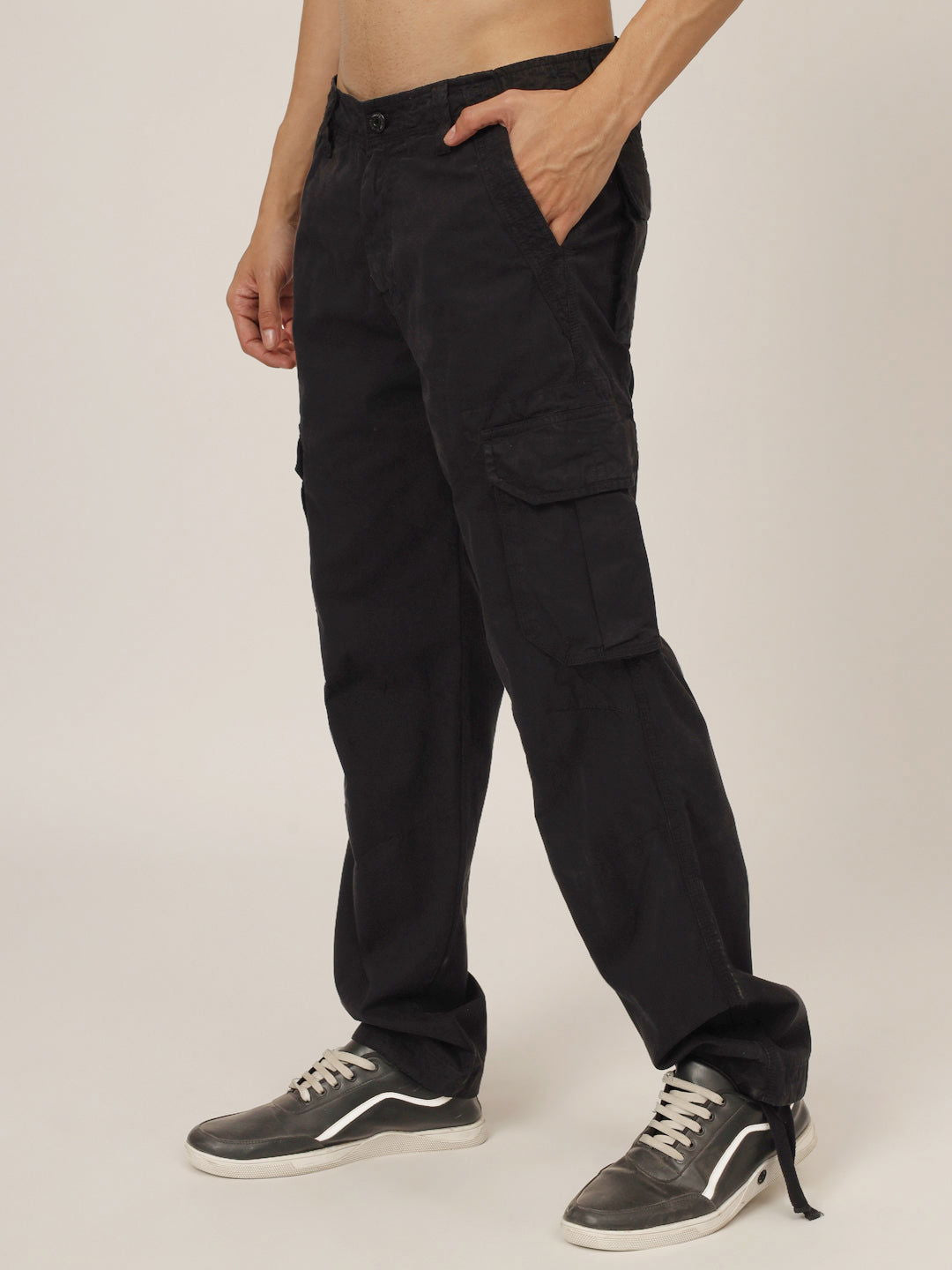 Black adjustable straight cargo - St.Jones