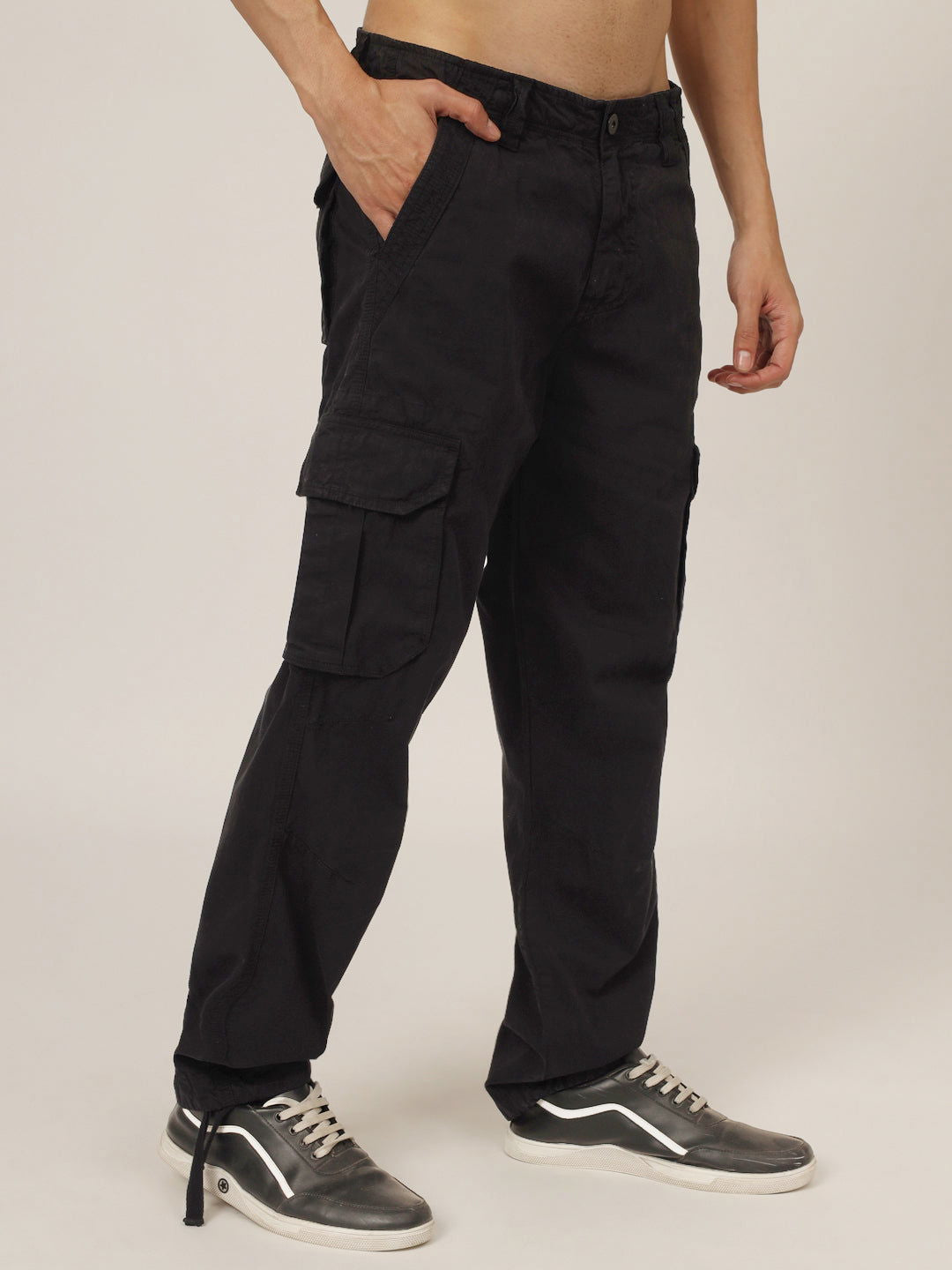 Black adjustable straight cargo - St.Jones