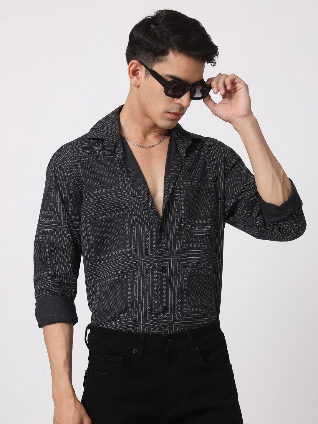 Black print shirt - St.Jones