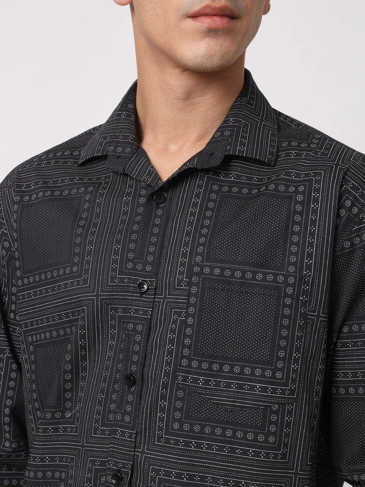 Black print shirt - St.Jones