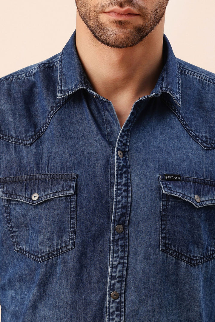 Blue denim shirt - St.Jones