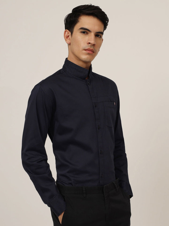 Blue satin shirt - St.Jones