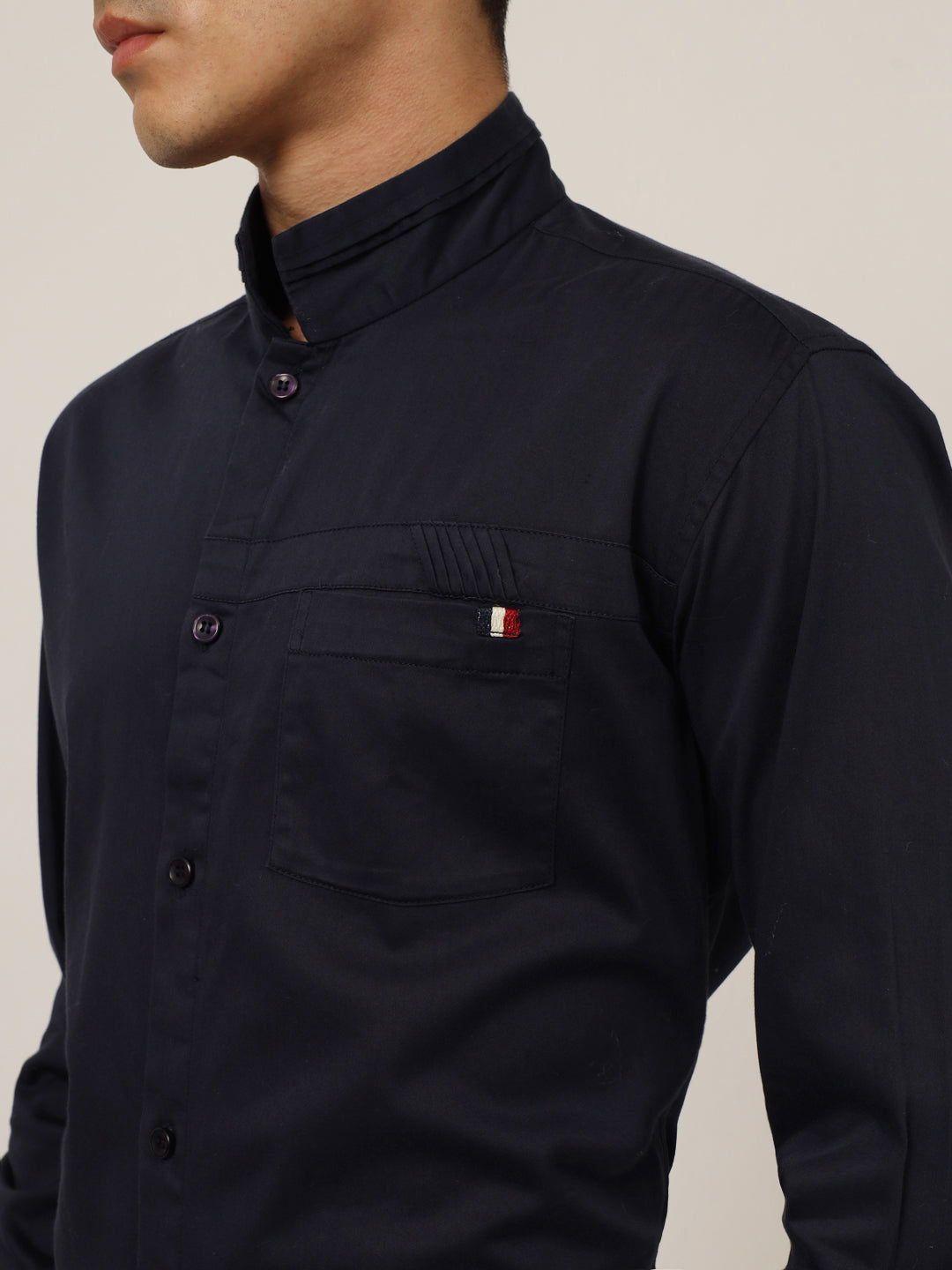 Blue satin shirt - St.Jones