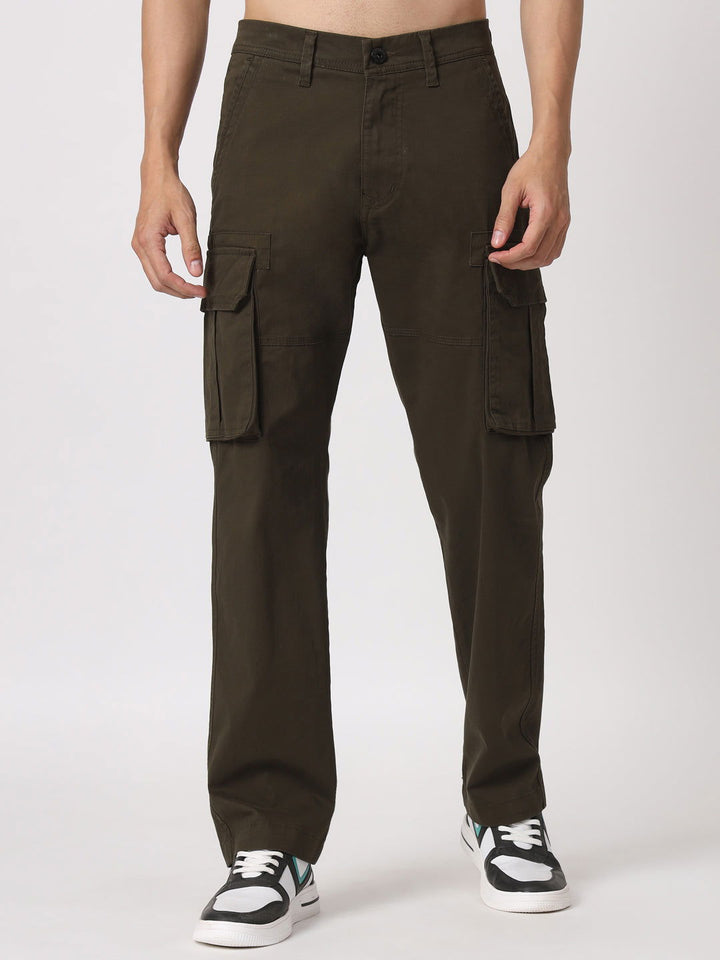 Brown cargo straight fit - St.Jones