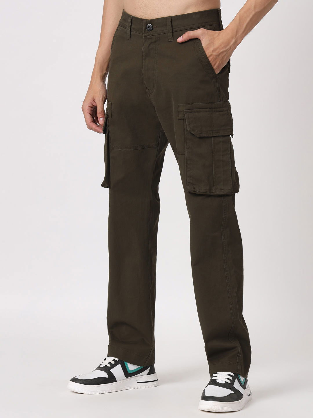 Brown cargo straight fit - St.Jones