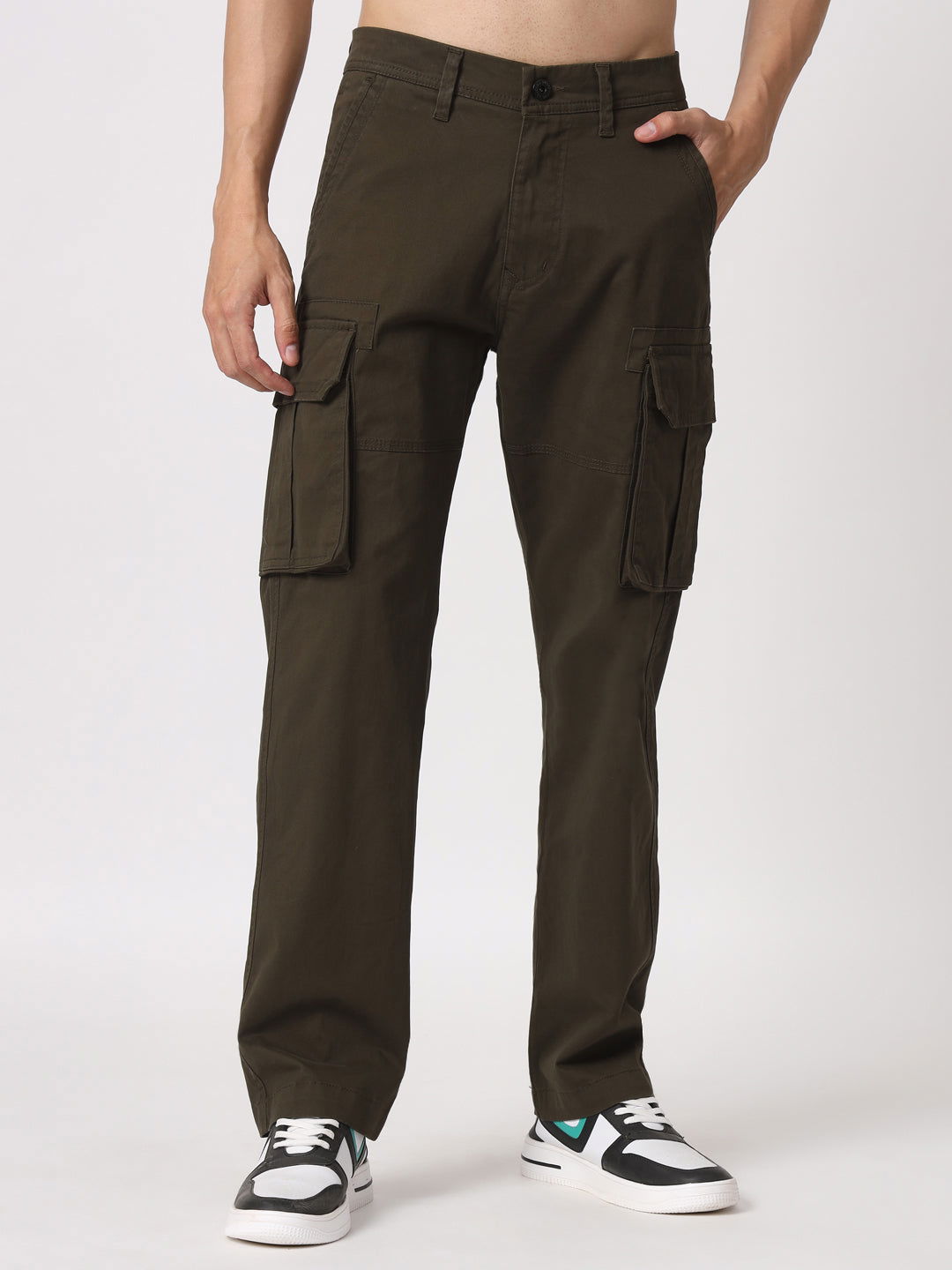 Brown cargo straight fit - St.Jones