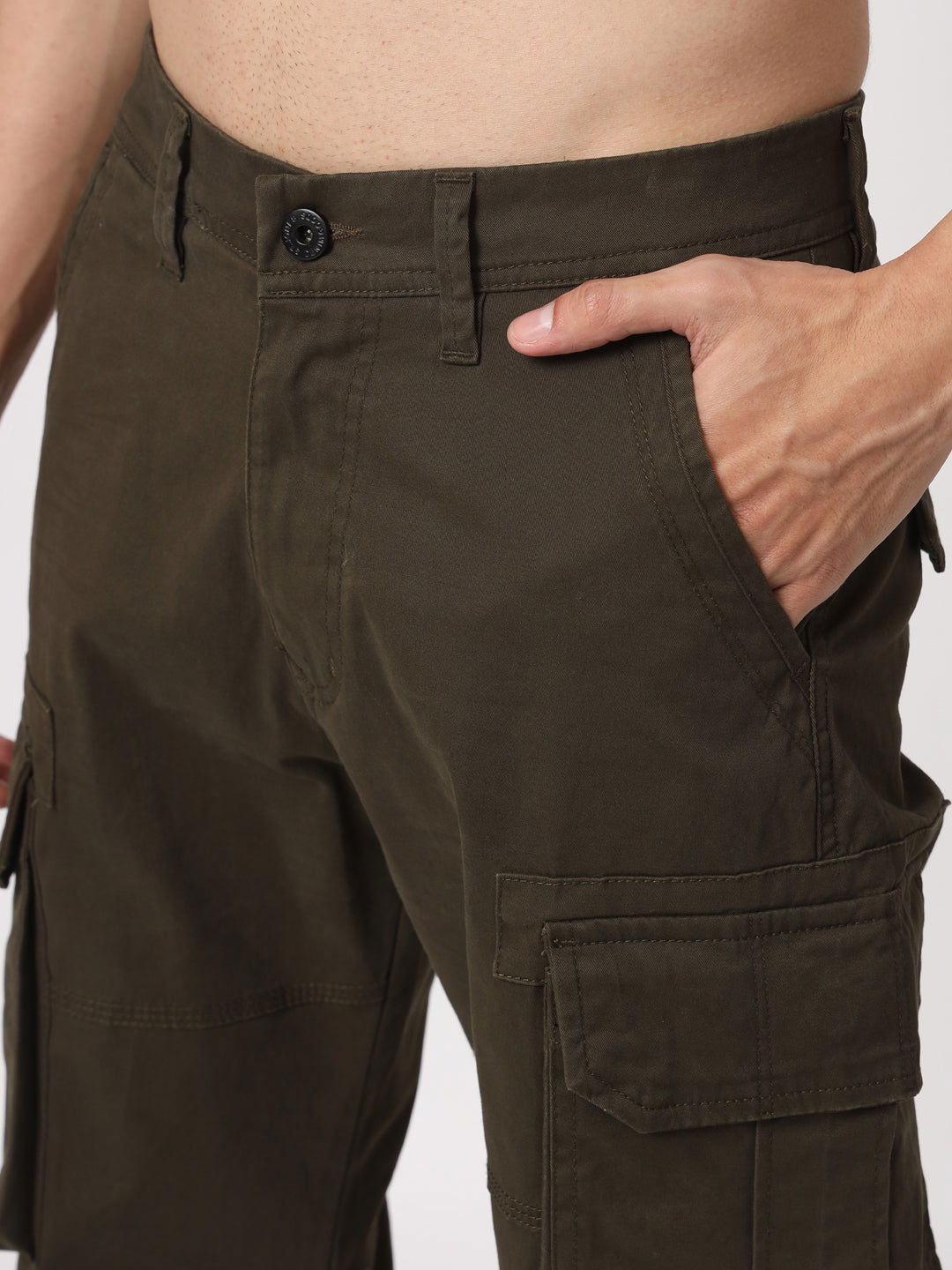 Brown cargo straight fit - St.Jones