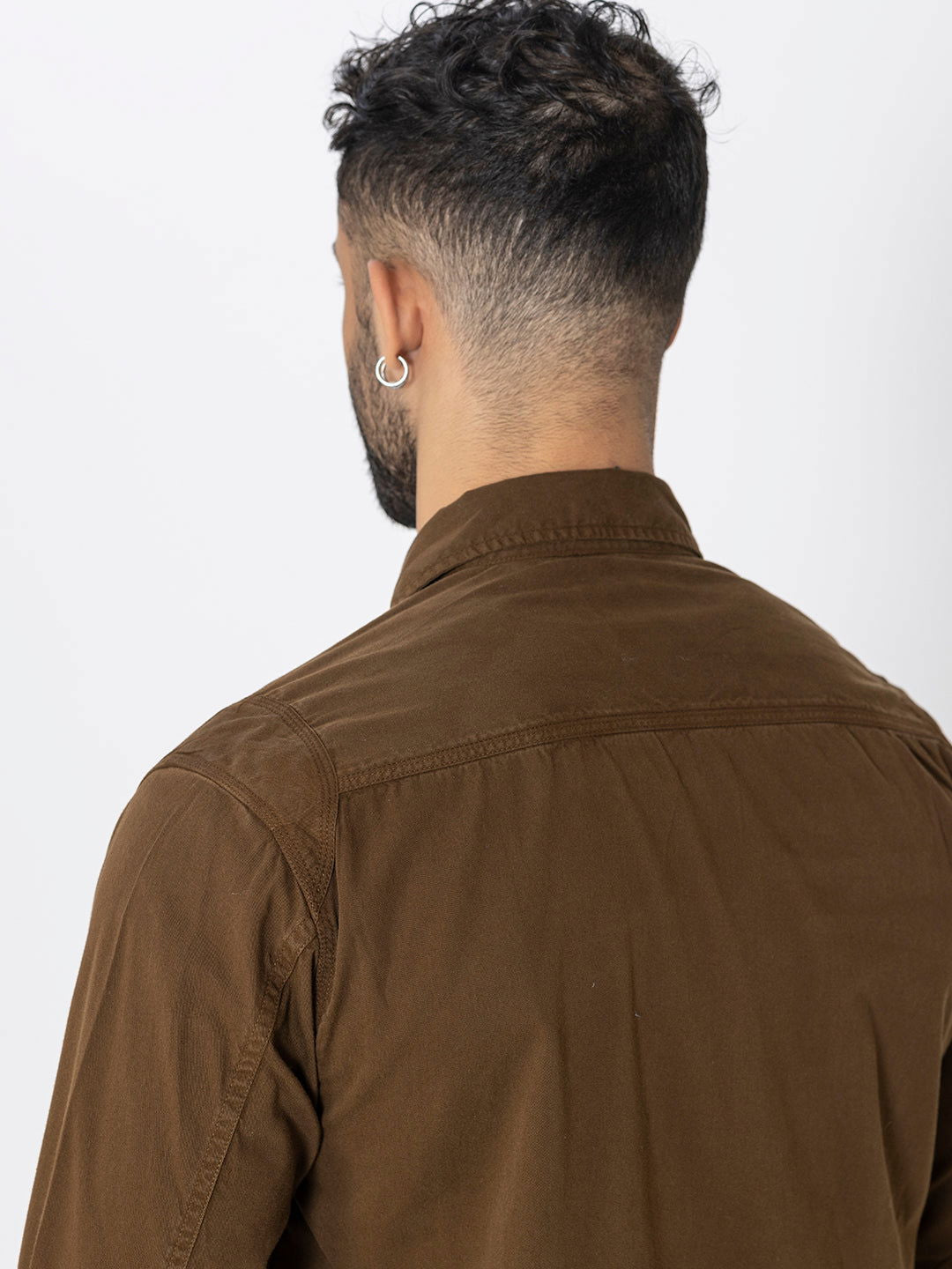 Brown utility shirt double pockets - St.Jones