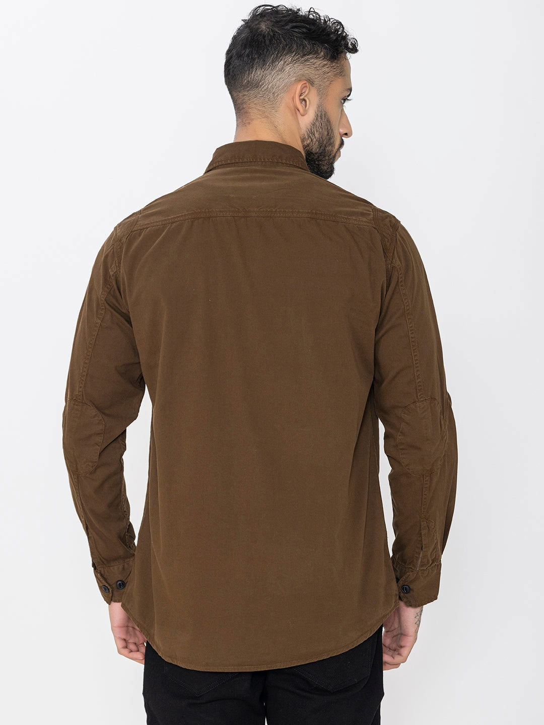 Brown utility shirt double pockets - St.Jones