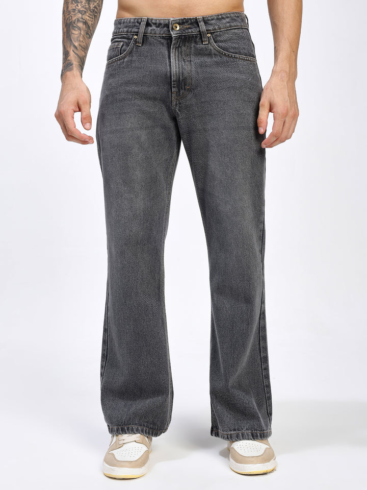 Grey black Vintage Bootcut Jeans