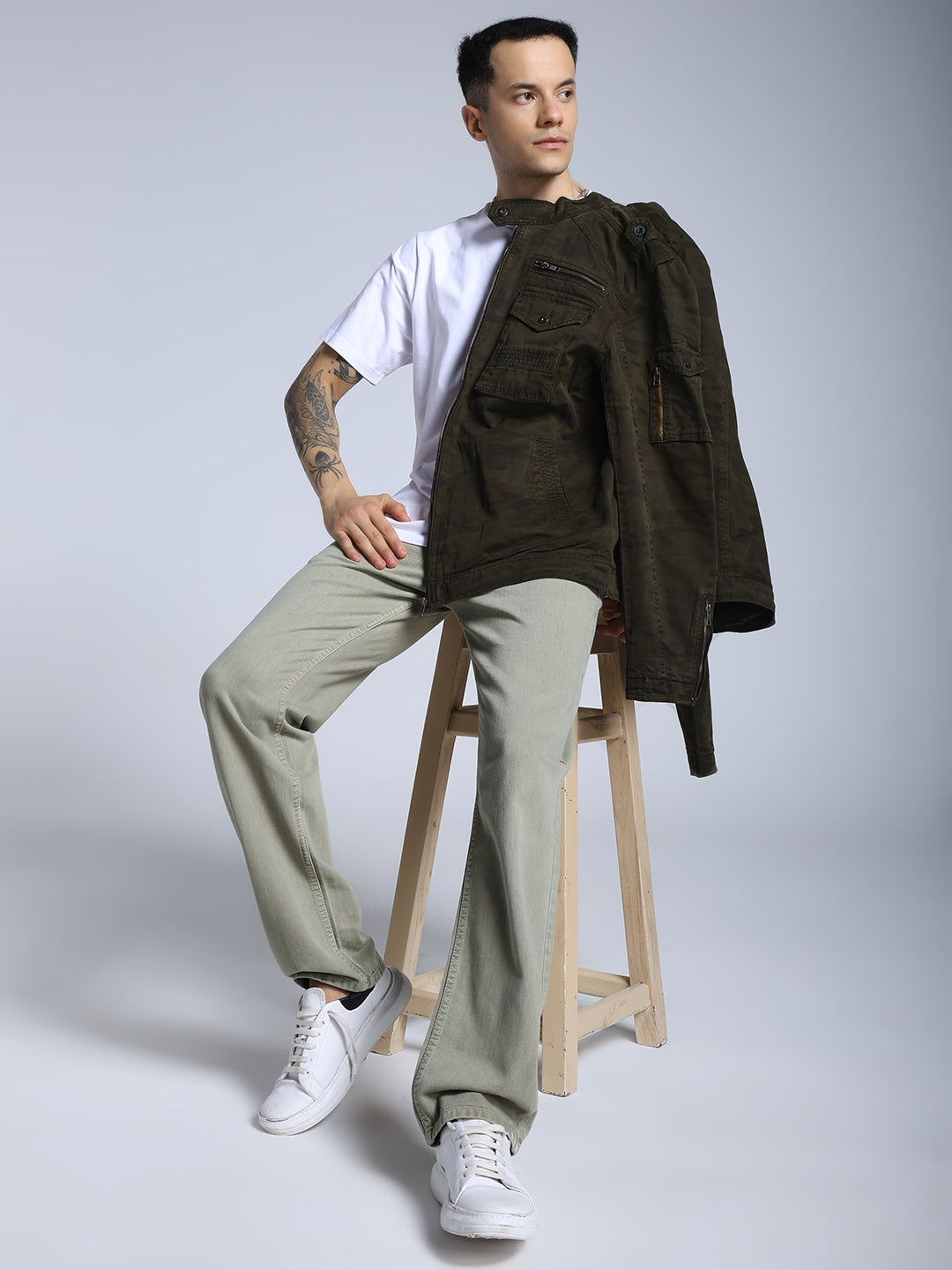 Rebel camo moto jacket