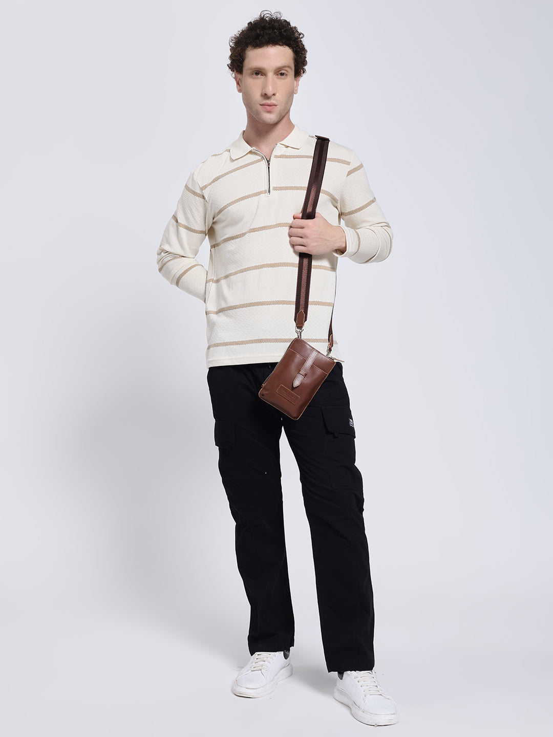 Men's Black Six Pocket Cargo Comfort Fit