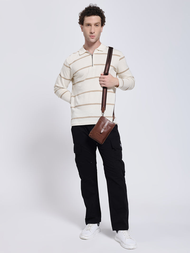 Men's Black Six Pocket Cargo Comfort Fit