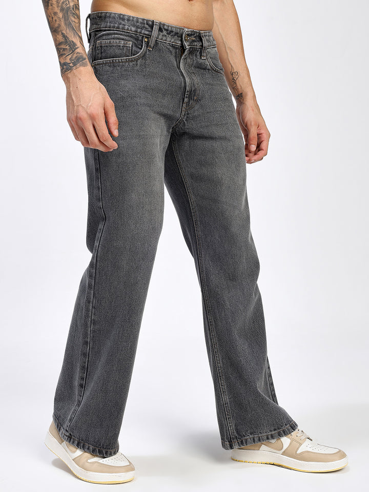 Grey black Vintage Bootcut Jeans