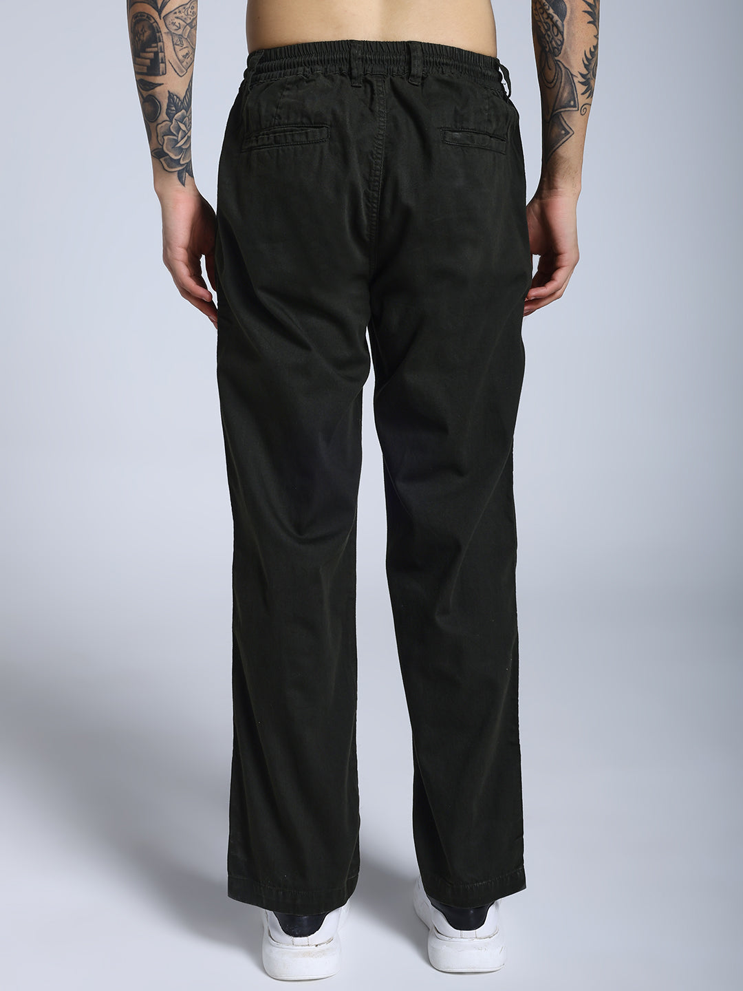 Green loose fit joggs