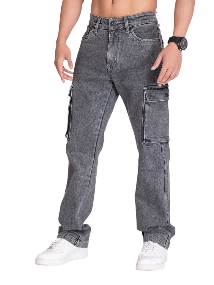 CARGO DENIMS-CHARCOAL GREY - St.Jones