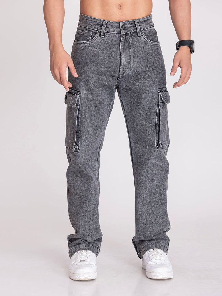 CARGO DENIMS-CHARCOAL GREY - St.Jones