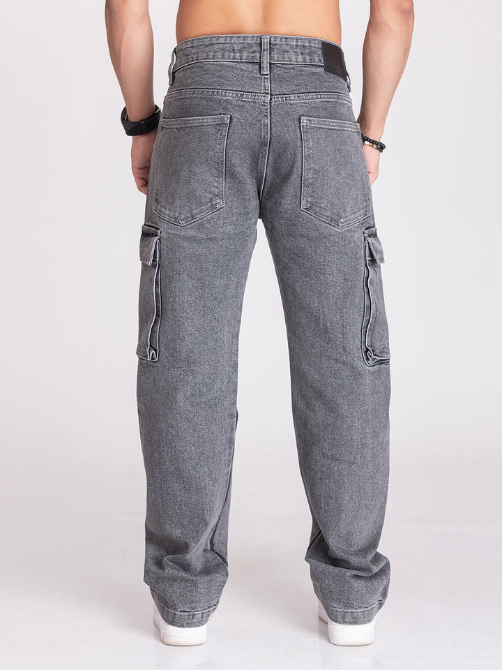 CARGO DENIMS-CHARCOAL GREY - St.Jones