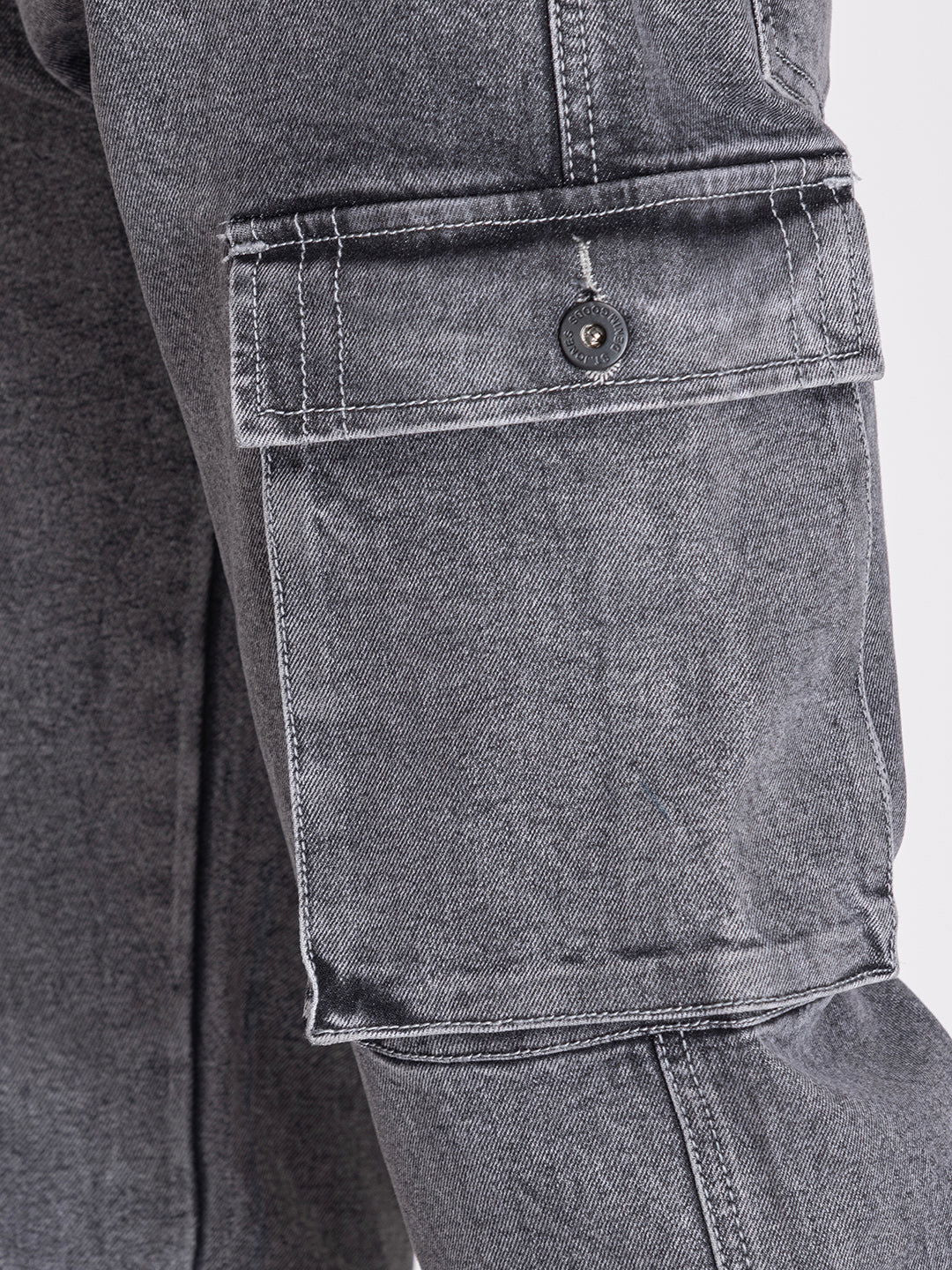 CARGO DENIMS-CHARCOAL GREY - St.Jones