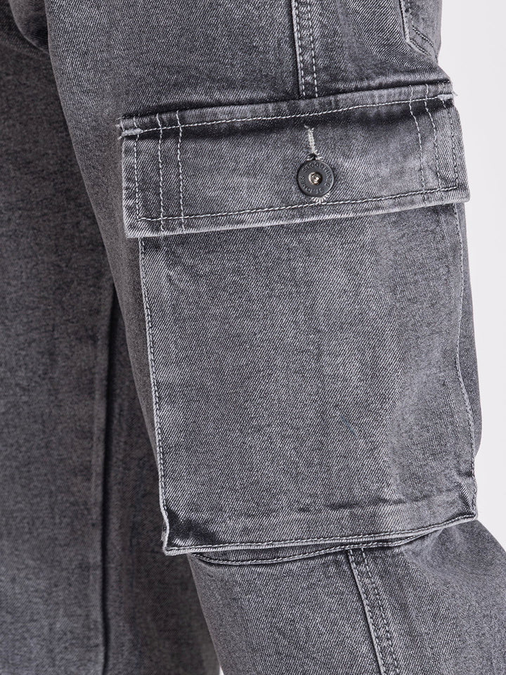 CARGO DENIMS-CHARCOAL GREY - St.Jones