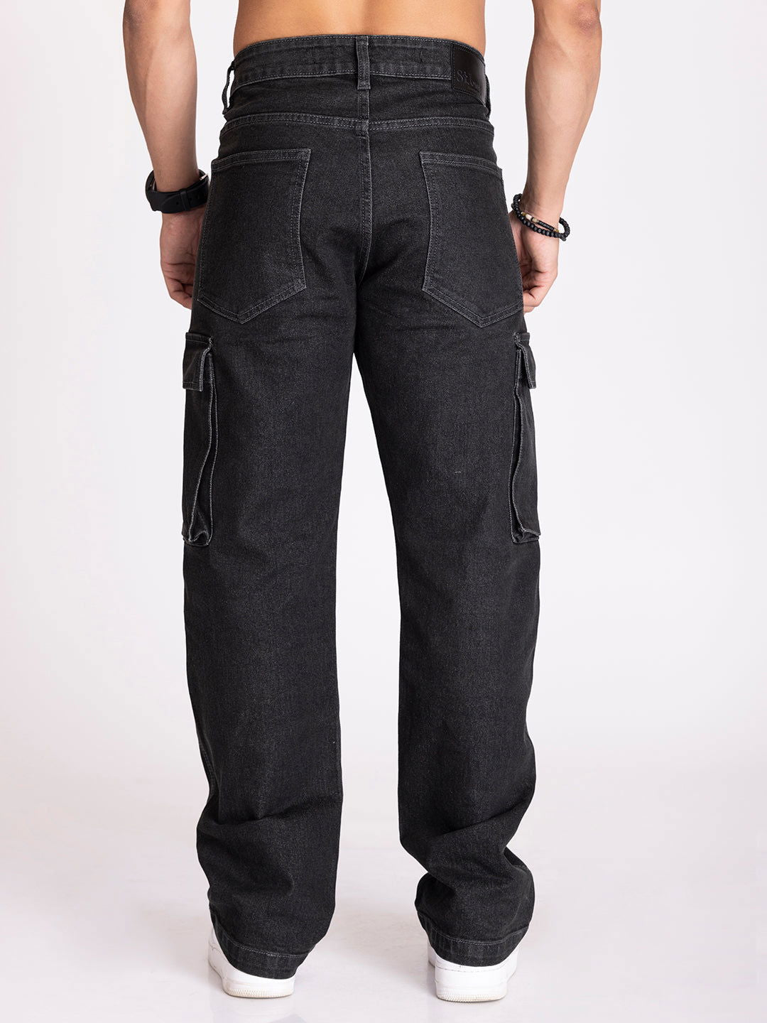 CARGO DENIMS-DARK GREY - St.Jones