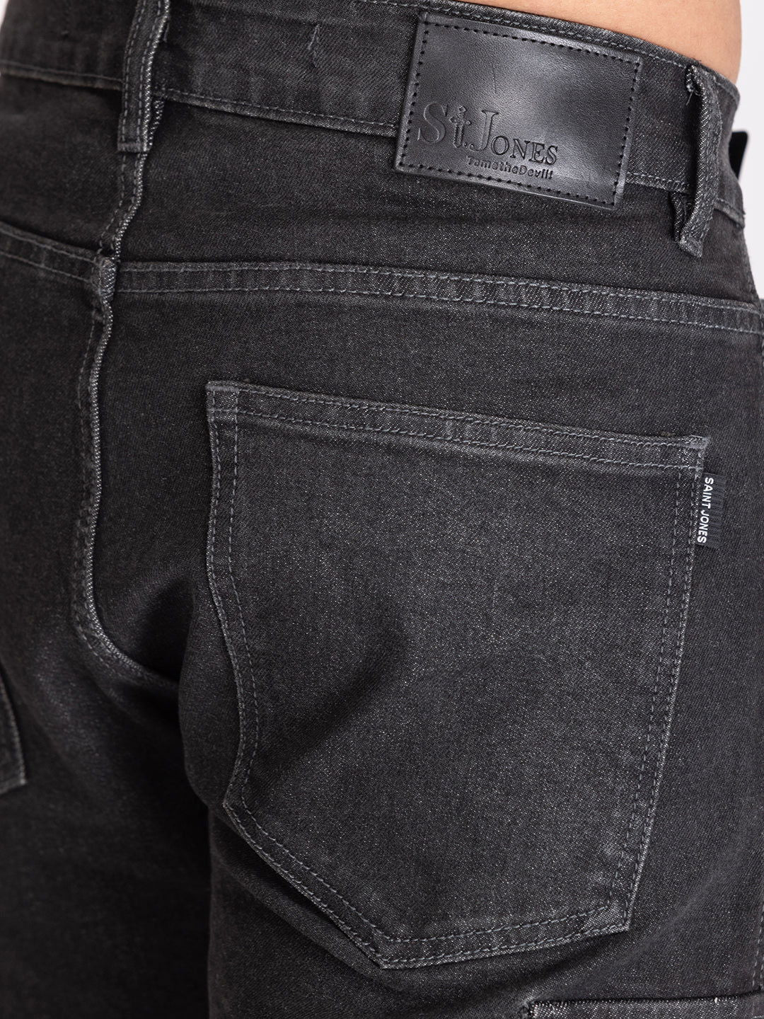 CARGO DENIMS-DARK GREY - St.Jones