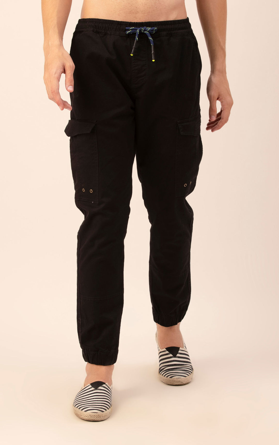 CARGO JOGGERS-BLACK - St.Jones