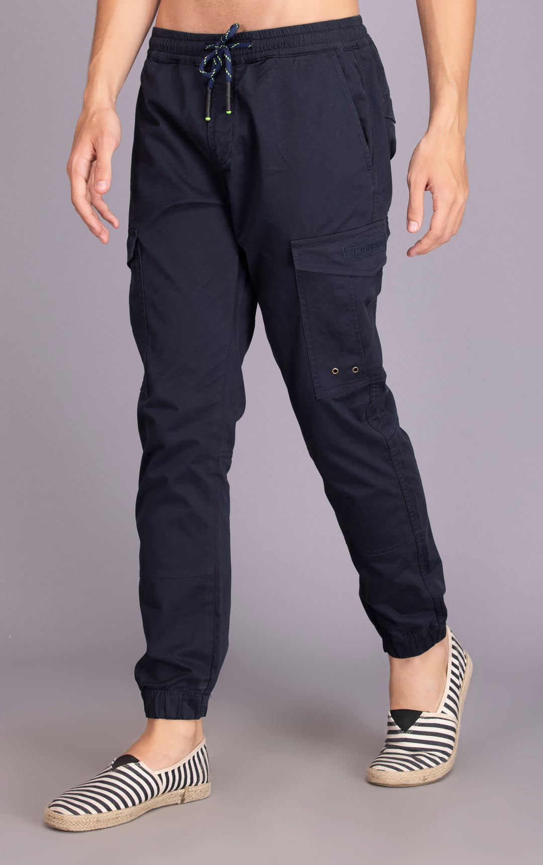 CARGO JOGGERS-DARK BLUE - St.Jones