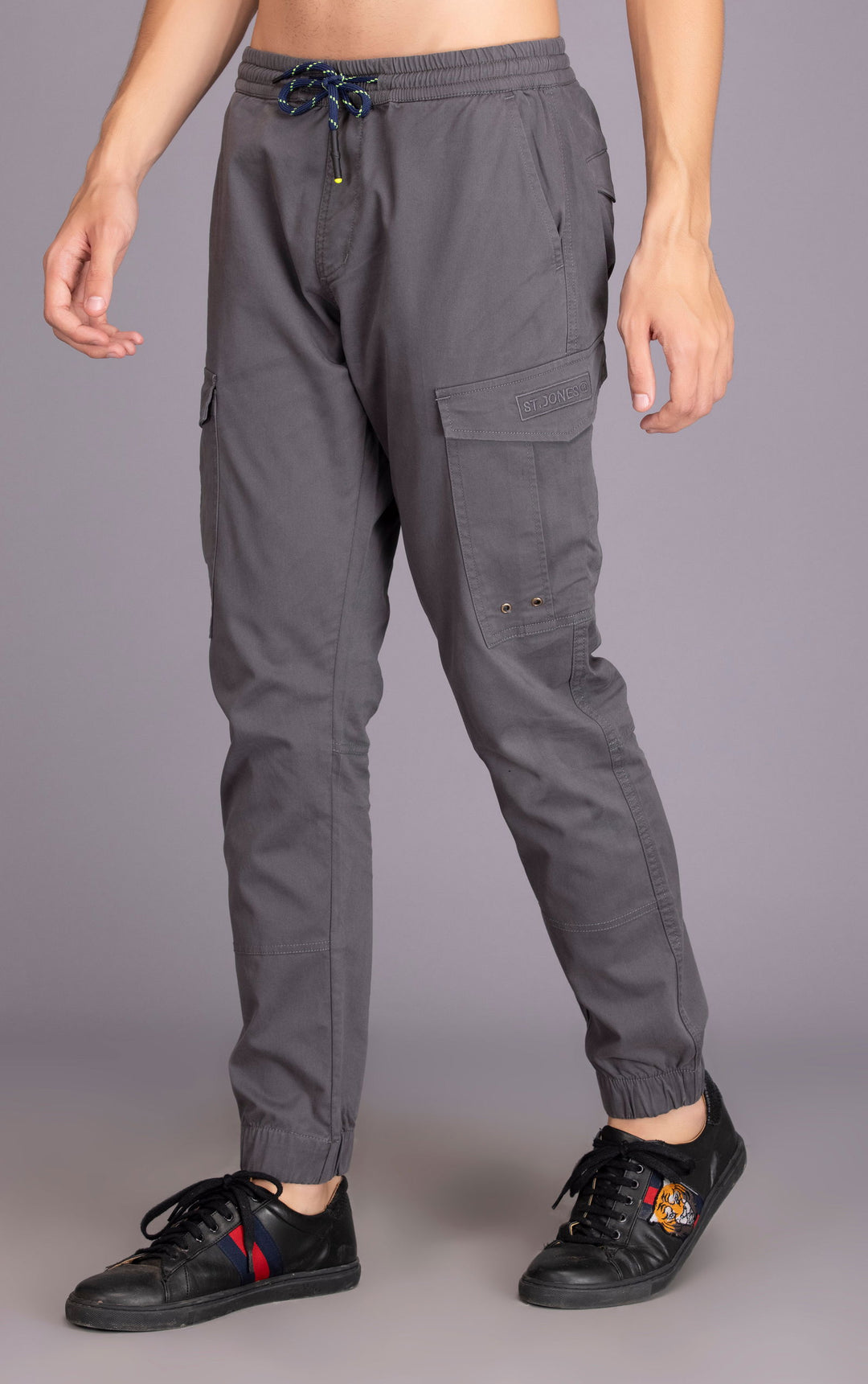 CARGO JOGGERS-DARK GREY - St.Jones