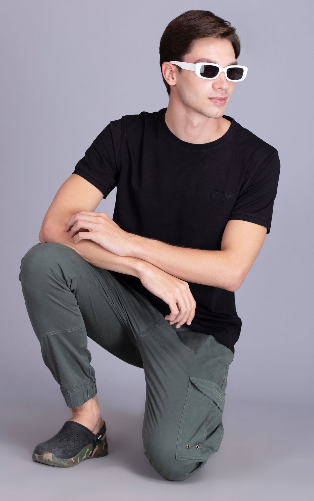 CARGO JOGGERS-DARK OCEAN GREEN - St.Jones