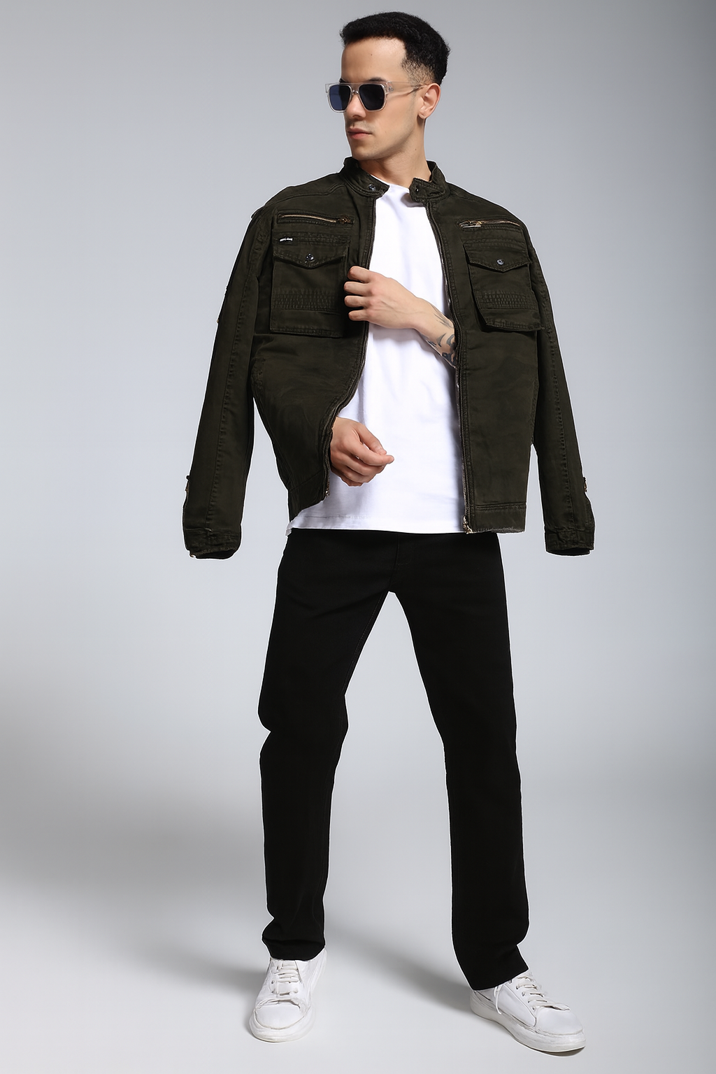 Rebel camo moto jacket