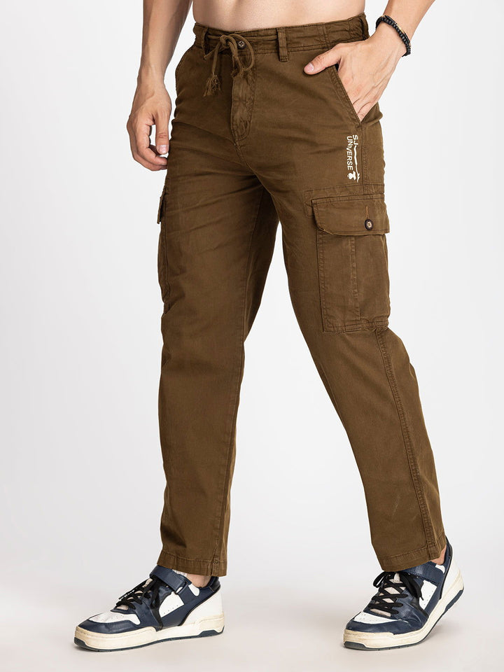 COFFEE BROWN COTTON UNIVERSE CARGO - St.Jones